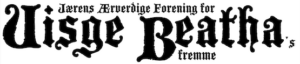 Logo for Jærens Ærverdige Forening for Uisge Beathas Fremme, arrangør av Whiskyfagmessen 2022